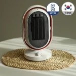 (1+1) 퓨어코치 상하좌우 회전 PTC 미니 전기 온풍기 원룸 욕실 열풍기