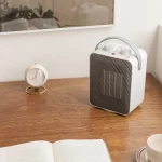 [투데이특가] 한일 미니온풍기 캠핑용 PTC 전기히터 좌우회전 온도조절 안전히터 발난로 HEF-101MINI - 이미지 4