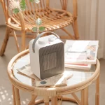 [투데이특가] 한일 미니온풍기 캠핑용 PTC 전기히터 좌우회전 온도조절 안전히터 발난로 HEF-101MINI - 이미지 3