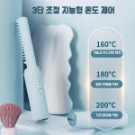 무선 미니 컬링 아이언 휴대용 전기 컬링 브러시 음이온 가열 헤어 스트레이트너 가정 및 여행용 여성에게 적합 - 이미지 2