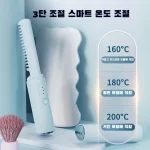 [한국에서 배송]1+1 PTC 무선 헤어 스트레이트너 컬링 및 스트레이트닝 헤어 스트레이트너 80mm 3단계 온도 조절 휴대용 USB 충전식 컬링 아이언 - 이미지 4