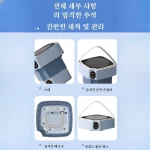 블루라이트 항균 대용 접이식 세탁기 속옷 유아용 기숙사 소형 미니 세탁기 대용 세탁기 소형 세탁기 - 이미지 4