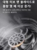 강력 폭풍 가정용 송풍기 유헤어드라이기 휴대용 인간적인 손잡이 헤어드라이어 고속 대풍량/낙엽하여 먼지를 제거하다/다기능 - 이미지 2