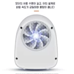 고효율 절전 데스크 미니 온풍기 가정용전기난로 캠핑온풍기 히터 공기 흡입량 증가 편 난방 장비 조용하고 따뜻함/따뜻하게 유지하다 - 이미지 5