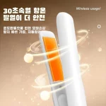 무선 미니 고데기 헤어 아이론 2in1 스트레이트 롤 겸용 USB 충전식 휴대용 옥수수 볼륨 스타일링 여행 출근 매일 사용 - 이미지 4