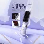 무선 헤어 스트레이트너 핫 빗 휴대용 무선 고데기 무선 세라믹 충전식 빗 세라믹 히팅 전문 전동 브러시 - 이미지 4