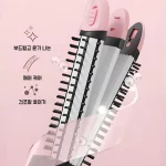3단 접이식 고데기 펌 3단 스트레이트 항온 트리트먼트 헤어롤러 옥수수 고데기 빗 고데기 헤어 롤러빗 - 이미지 3