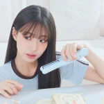 오아 충전식 무선 고데기 미니 휴대용 뿌리볼륨 판 고대기 앞머리 헤어 매직기 - 이미지 4