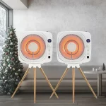 신일전기히터 에코큐브팬히터 더블 2대구성 하이라이트 캠핑전기난로 난방기 스토브